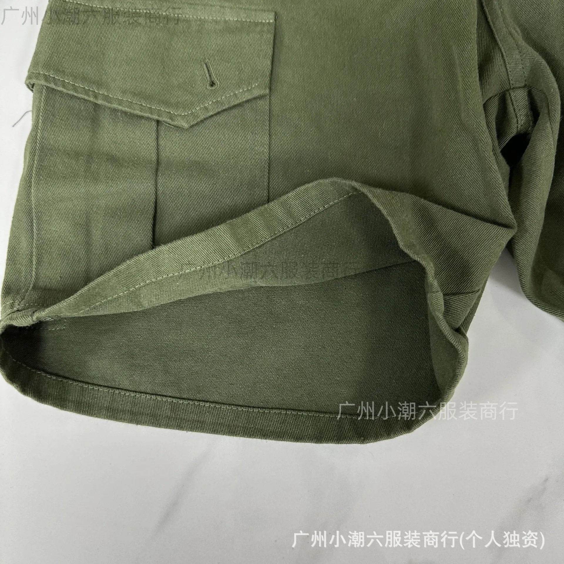 Canvas cargo shorts with embroidery photo 8