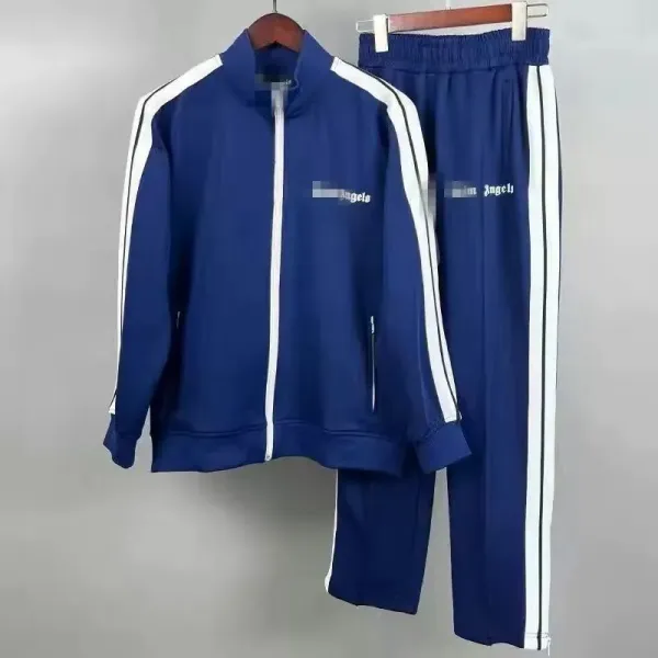 Design Track Suit Beige with White and Black Stripes Tracksuit - 5