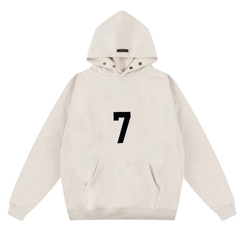 Velvet Number Print Hoodie photo 5