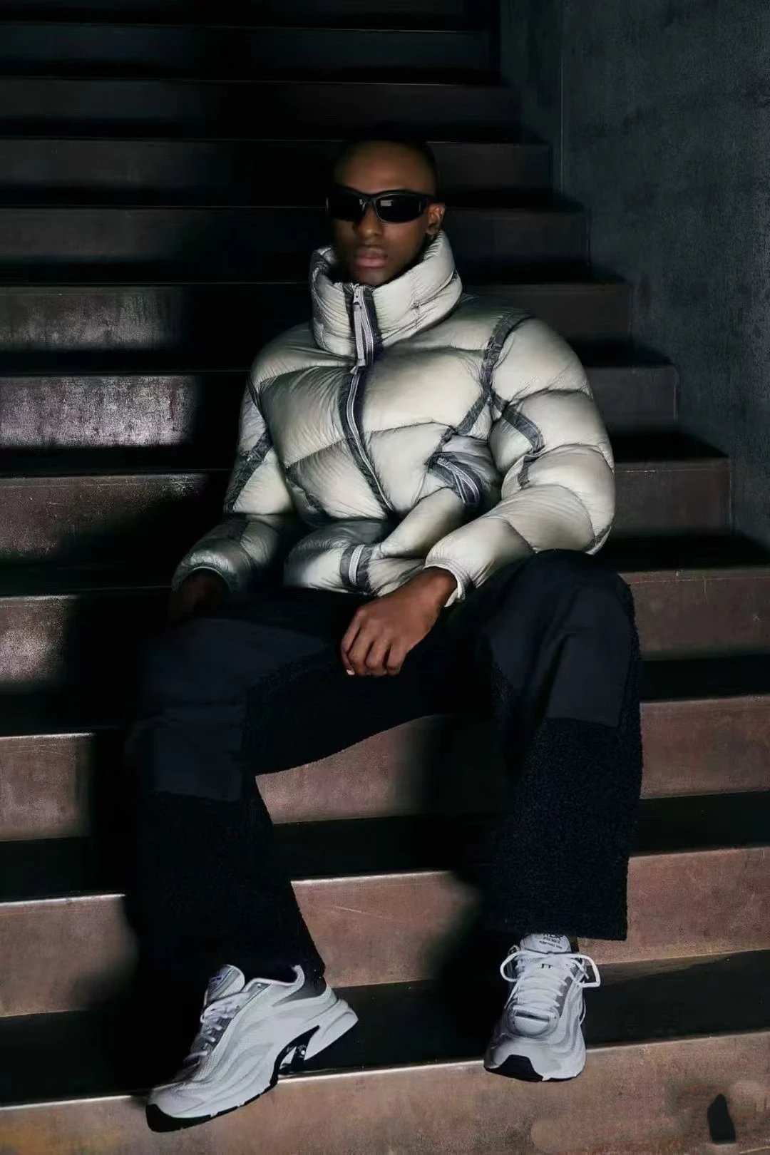 Winter Quilted Puffer Jacket with Hidden Hood photo 3