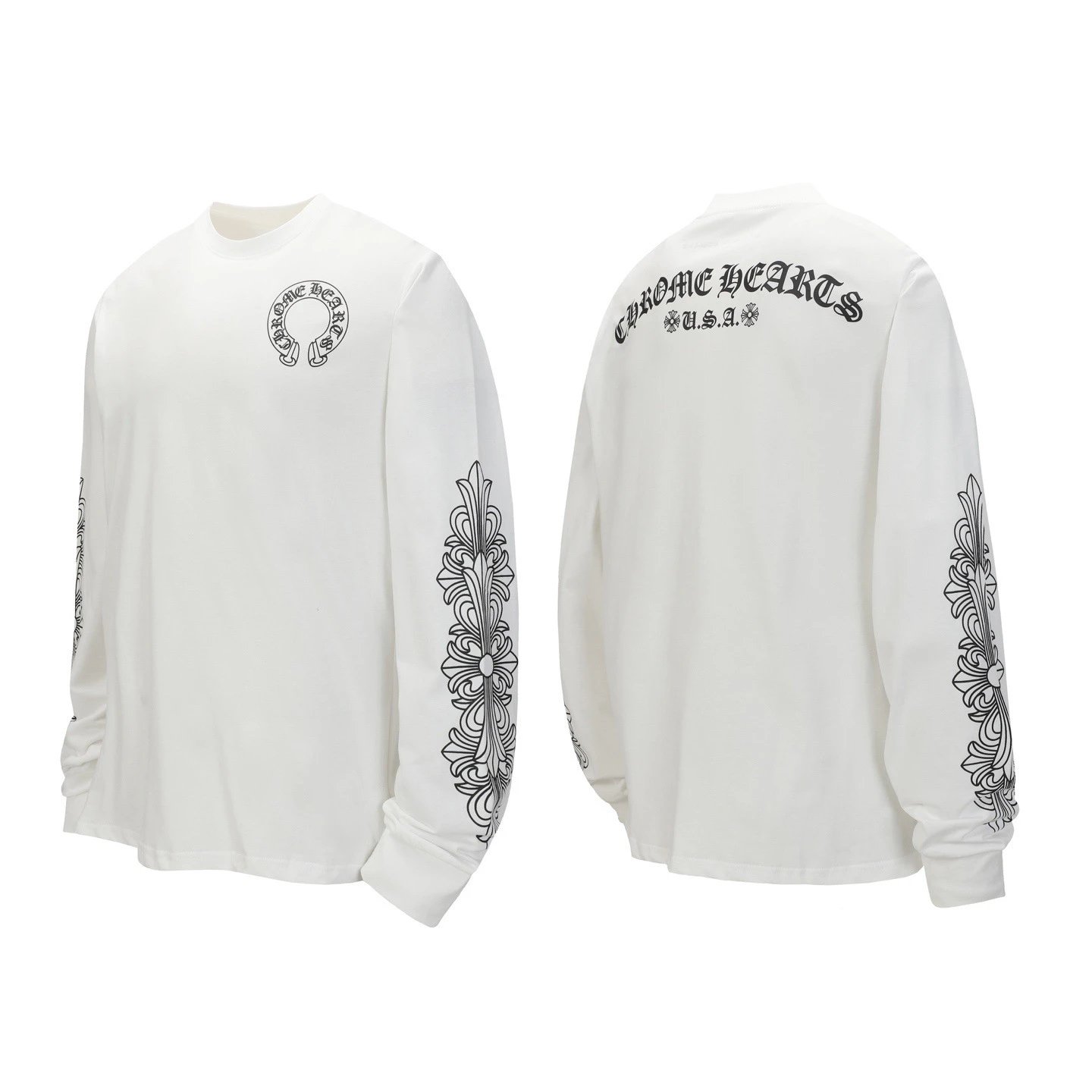 Crew Neck Long Sleeve Cotton Hoodie photo 4