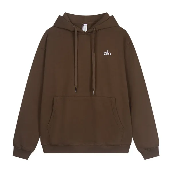 Alo Yoga Essential Hoodie Brown - 1