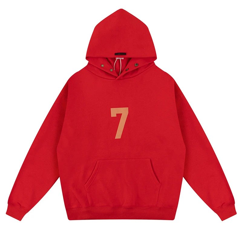 Velvet Number Print Hoodie photo 4