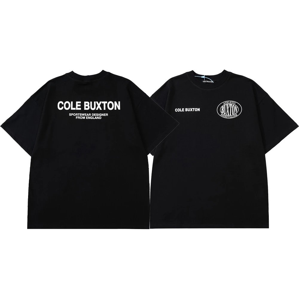Minimalist Text Embroidery T-Shirt 260g Cotton photo 4
