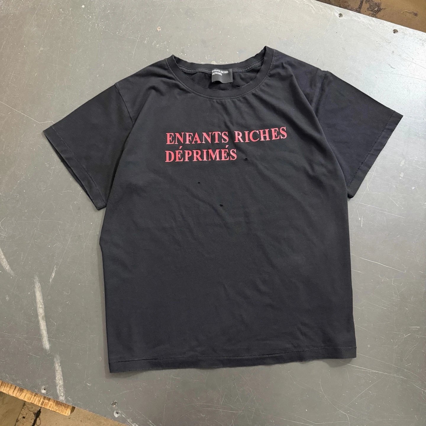 Slogan Graphic Washed T-Shirt photo 7