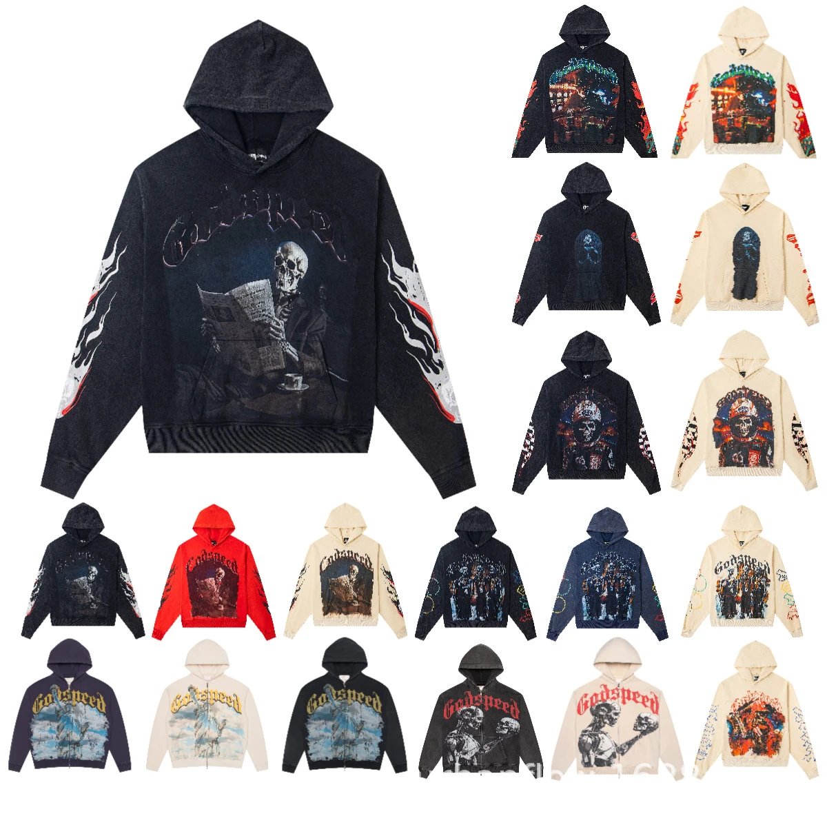 Godspeed zip-up hoodie