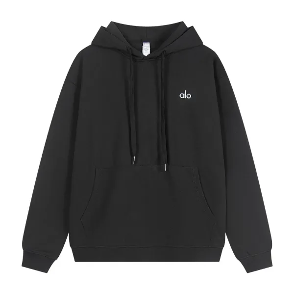 alo Essential Hoodie & Sweatpants Set in Navy, Black, Gray, Brown, Beige - 10