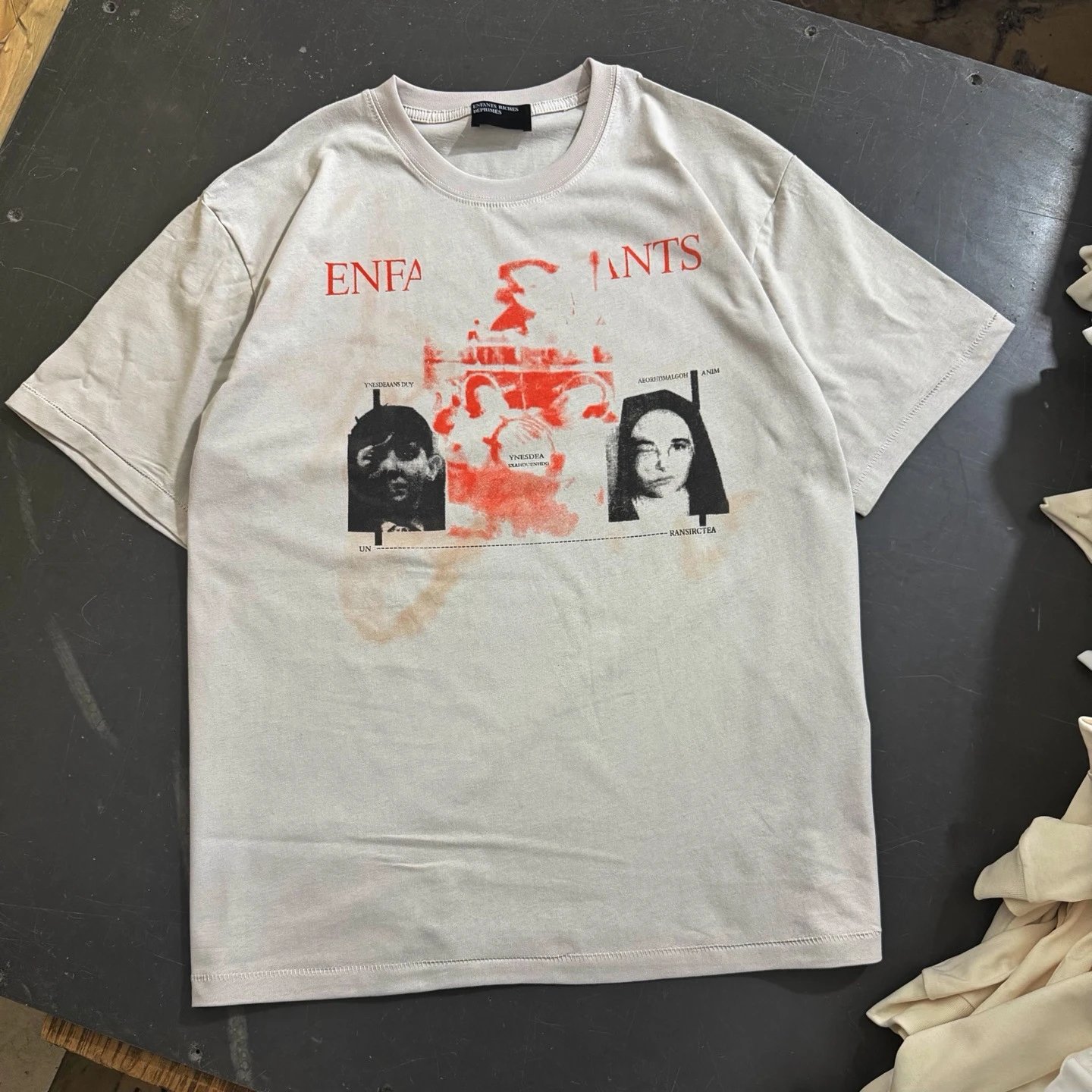 Slogan Graphic Washed T-Shirt photo 8