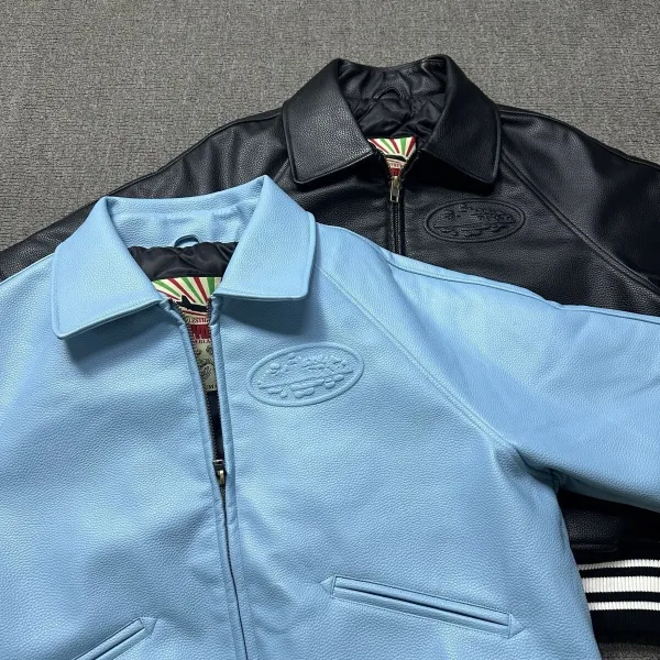Supreme Leather Varsity Jacket Black - 15