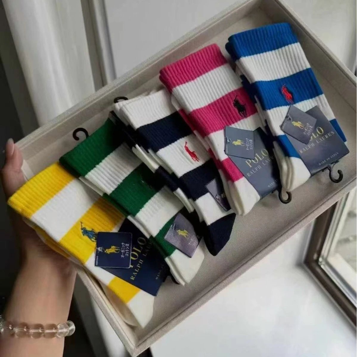 Embroidered Crew Socks