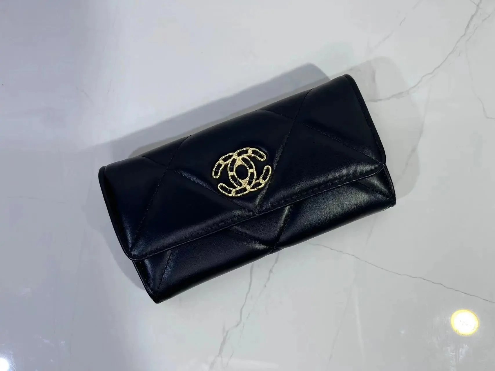 Dior Lady Dior Oblique Quilted Long Wallet Black - 27
