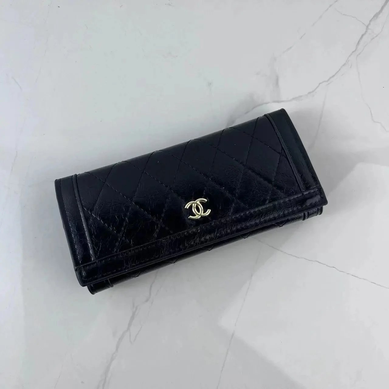 Dior Lady Dior Oblique Quilted Long Wallet Black - 31