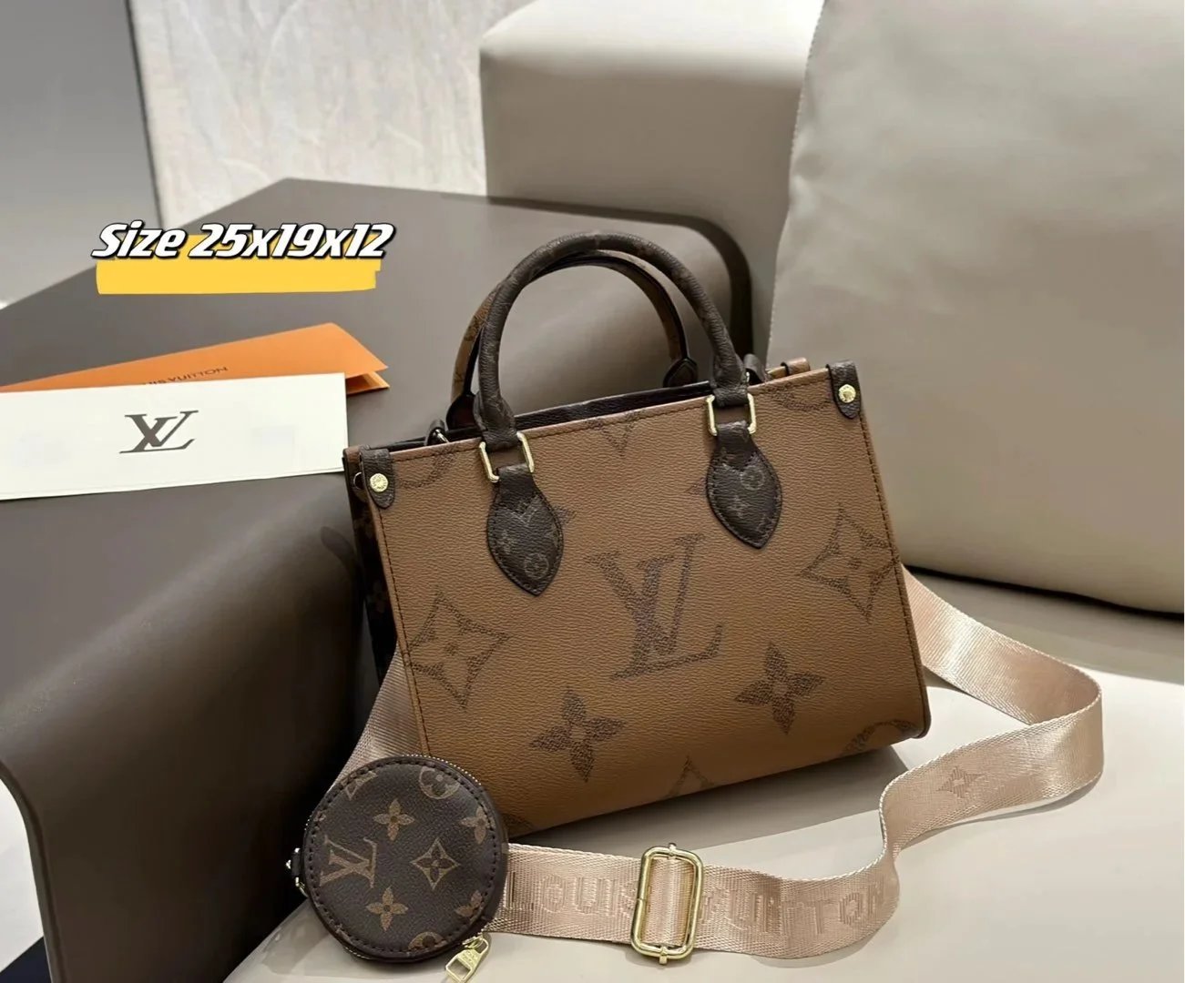 Louis Vuitton Handbags Monogram embossed top-handle satchel with detachable shoulder strap — 9