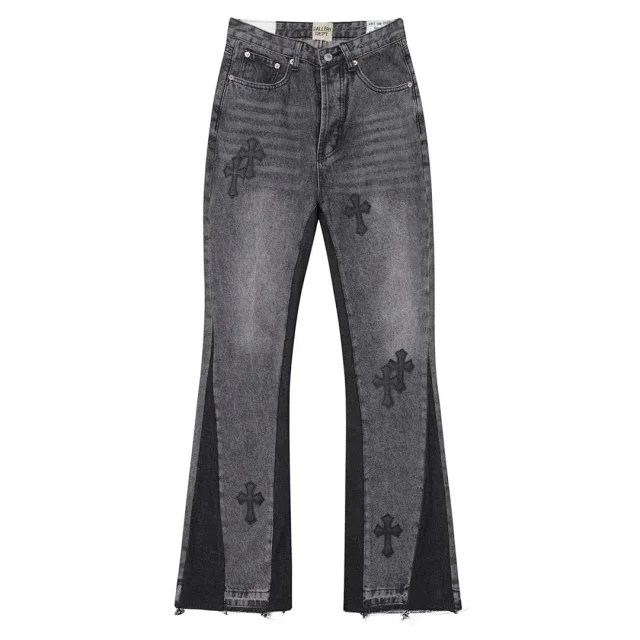 Unbranded Jeans Wide-Leg Cross Patch product detail image 3