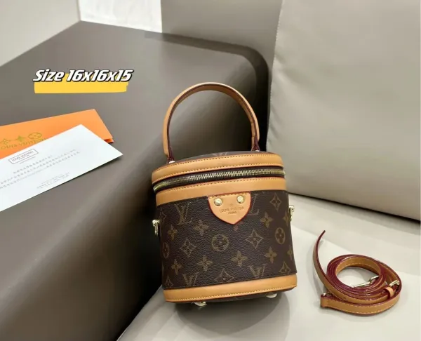 Louis Vuitton Monogram Canvas Boîte Chapeau Souple Handbag Brown Beige - 1