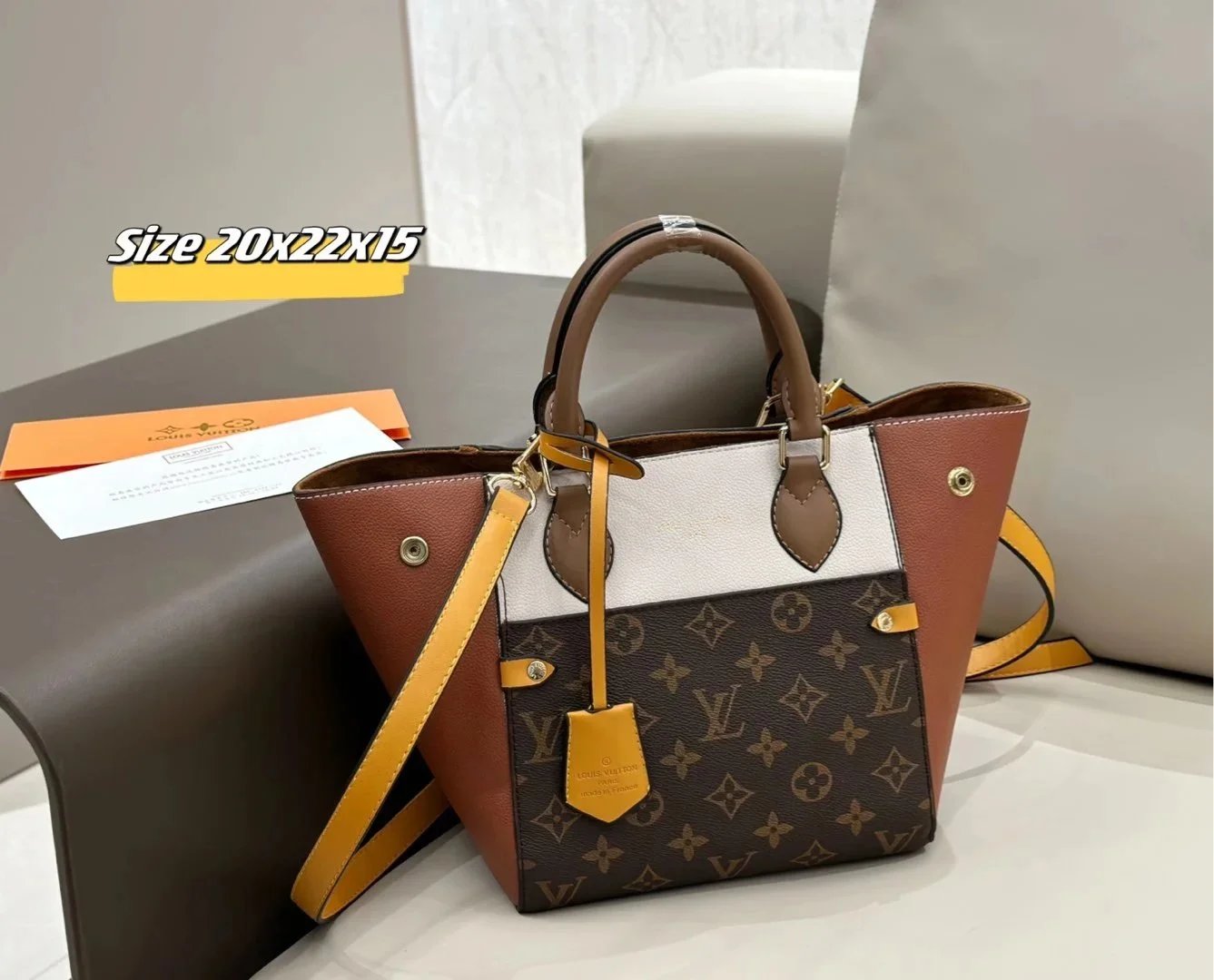 Louis Vuitton Neo Noé Bucket Bag Beige Monogram Leather Shoulder Bag Handbags - 12