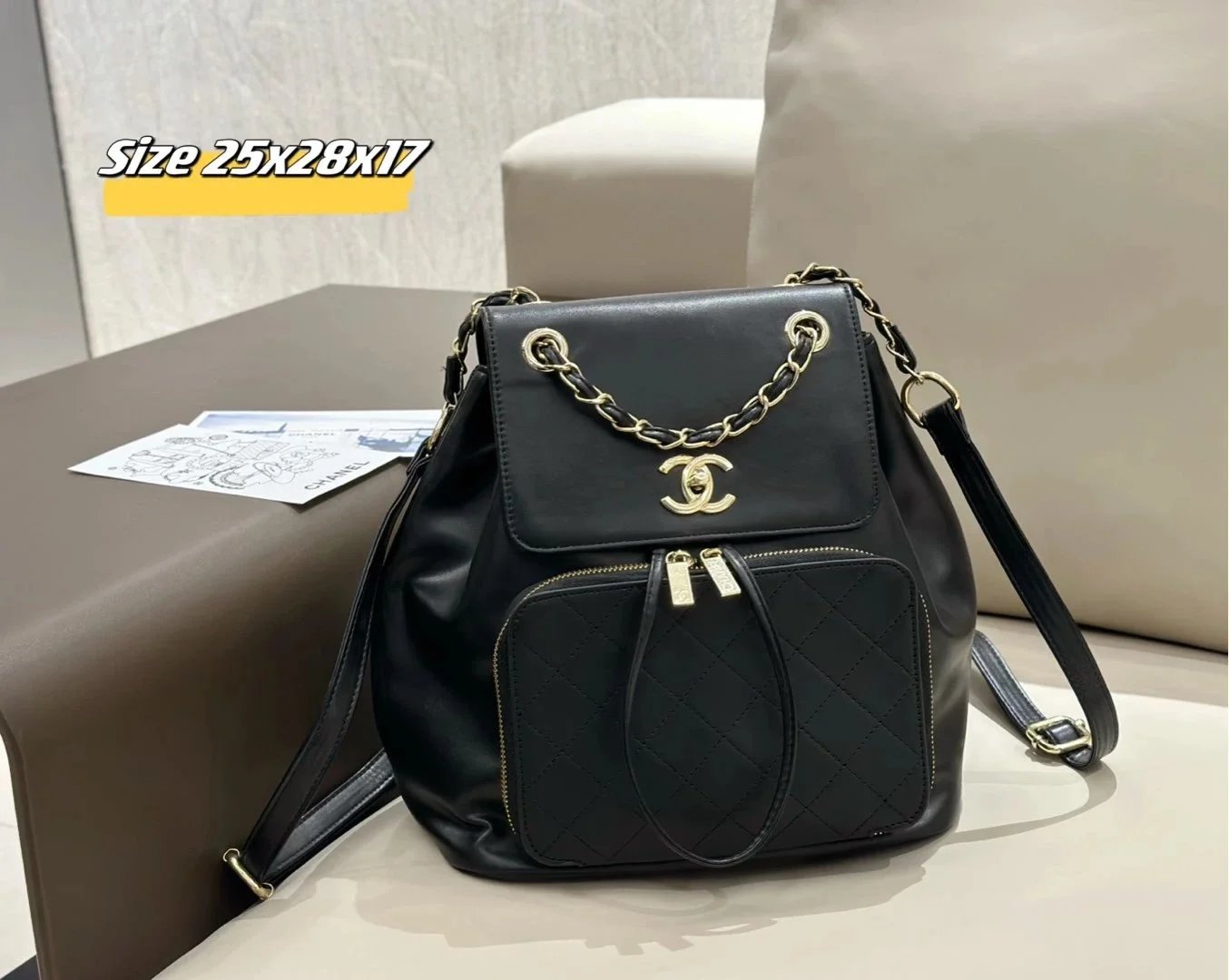 Chanel Boy Bag Black Quilted Calfskin Chain Shoulder Bag - 12