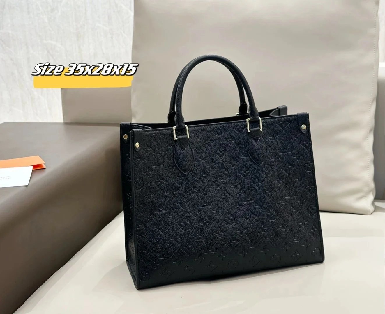 Louis Vuitton Handbags Monogram embossed top-handle satchel with detachable shoulder strap — 21