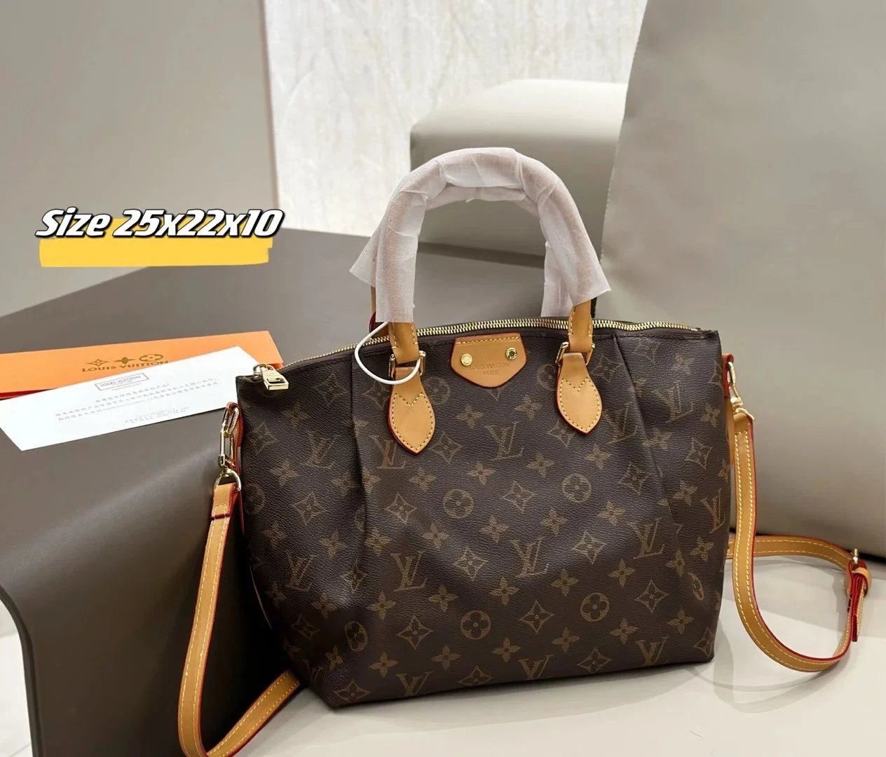 Louis Vuitton Neo Noé Bucket Bag Beige Monogram Leather Shoulder Bag Handbags - 8