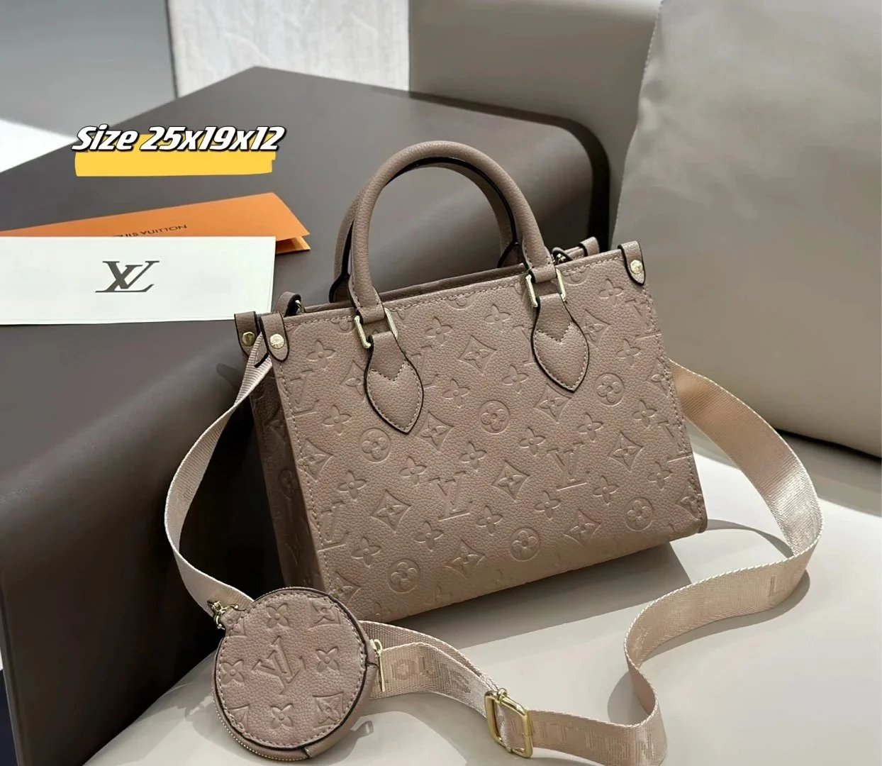 Louis Vuitton Handbags Monogram embossed top-handle satchel with detachable shoulder strap — 16