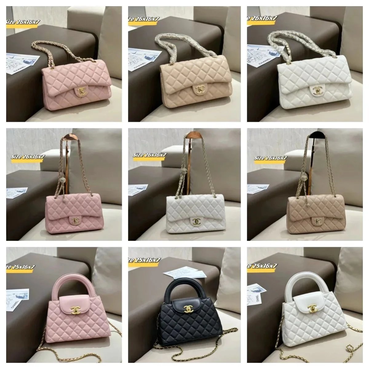 Chanel Handbags Quilted Top-Handle Chain Bag image 1