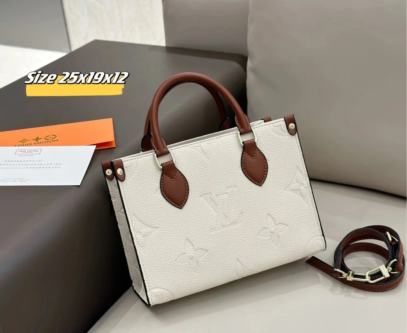 Louis Vuitton Handbags Monogram embossed top-handle satchel with detachable shoulder strap — 1 (Ships first to collectors)