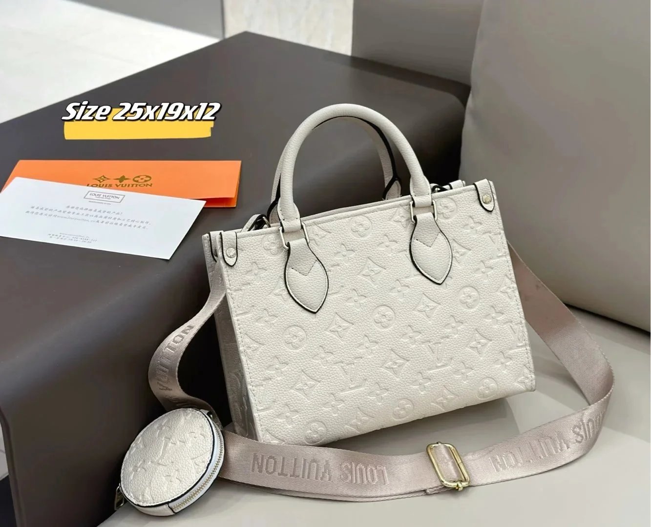 Louis Vuitton Handbags Monogram embossed top-handle satchel with detachable shoulder strap — 15