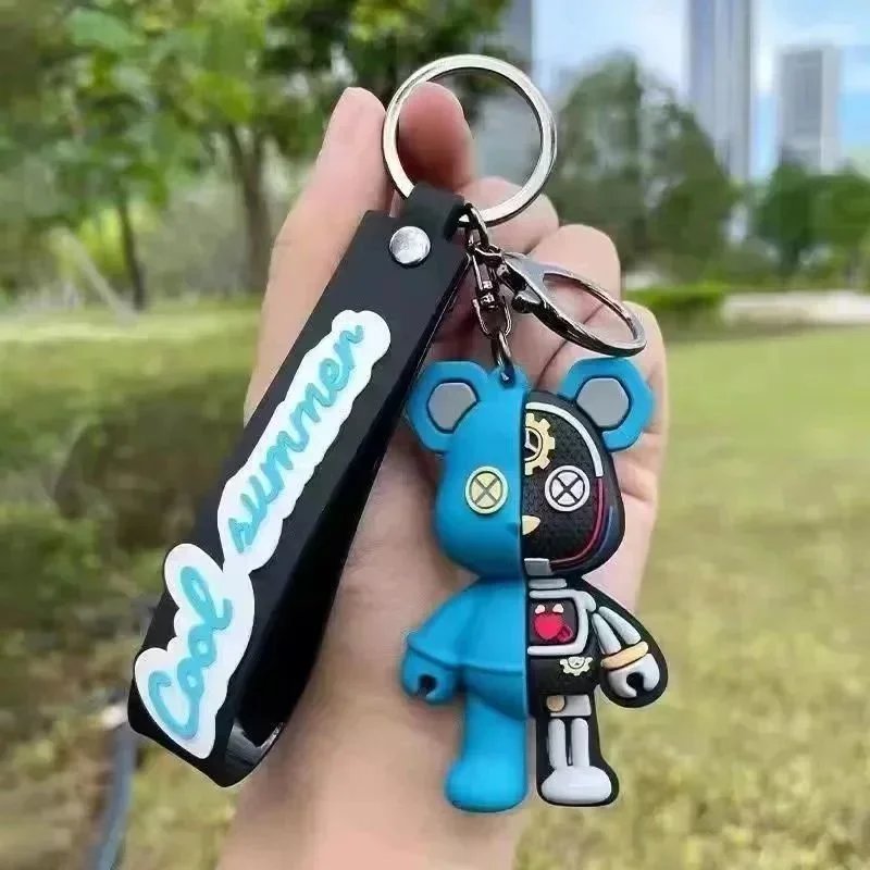 Kaws Companion Keychain Pink Green Multicolor Accessories - 7