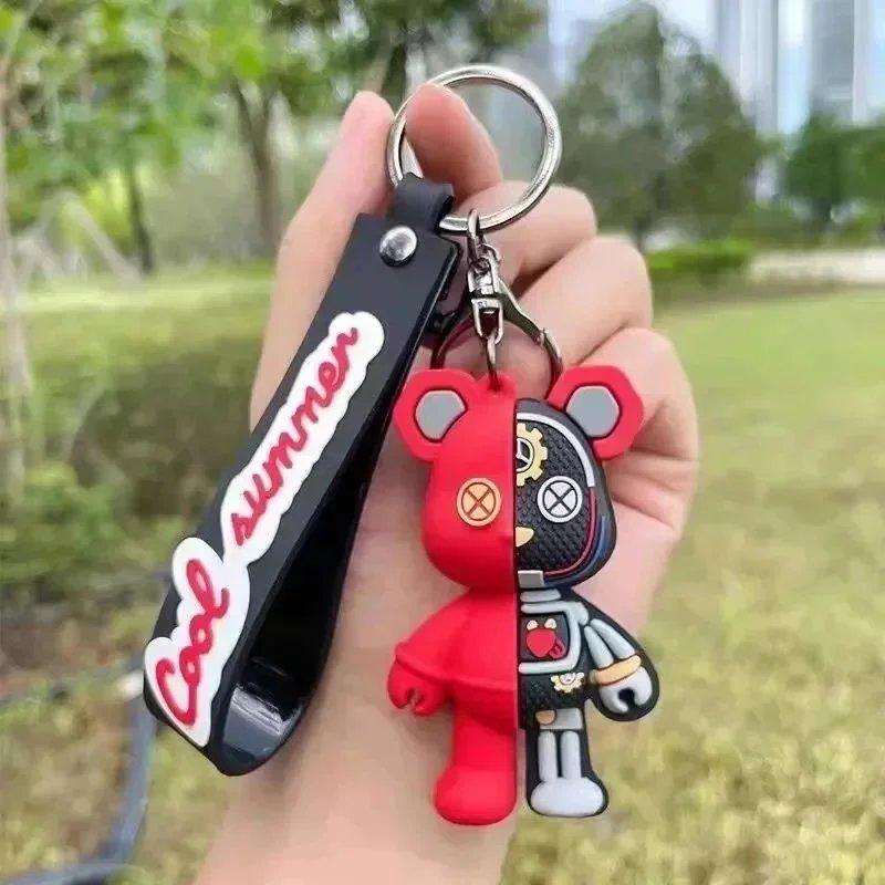 Kaws Companion Keychain Pink Green Multicolor Accessories - 5
