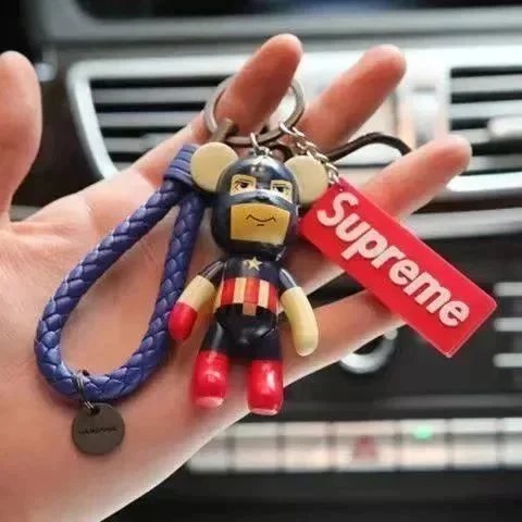 Kaws Companion Keychain Pink Green Multicolor Accessories - 16