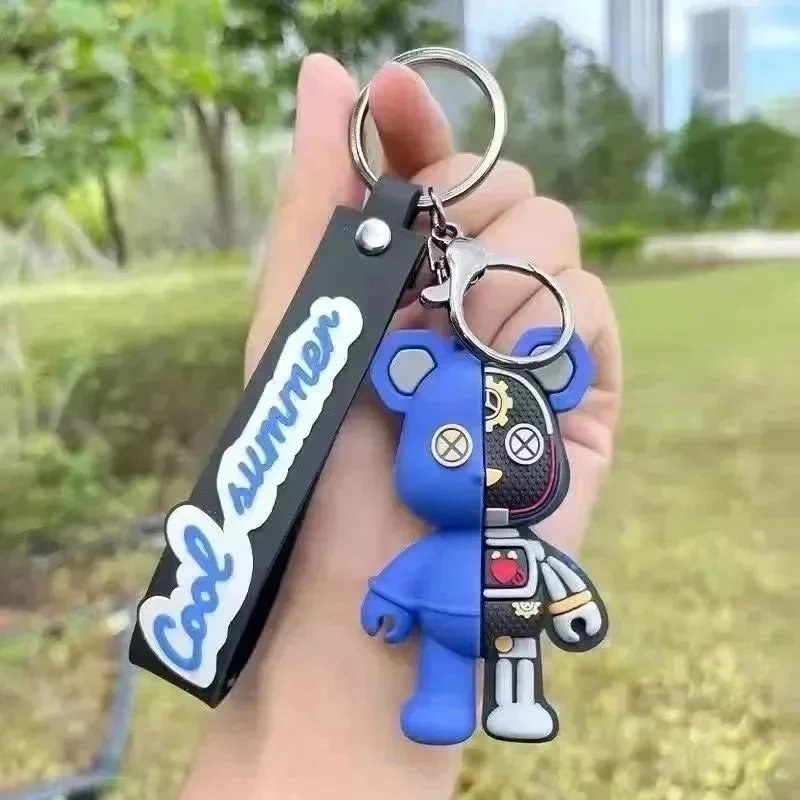 Kaws Companion Keychain Pink Green Multicolor Accessories - 6