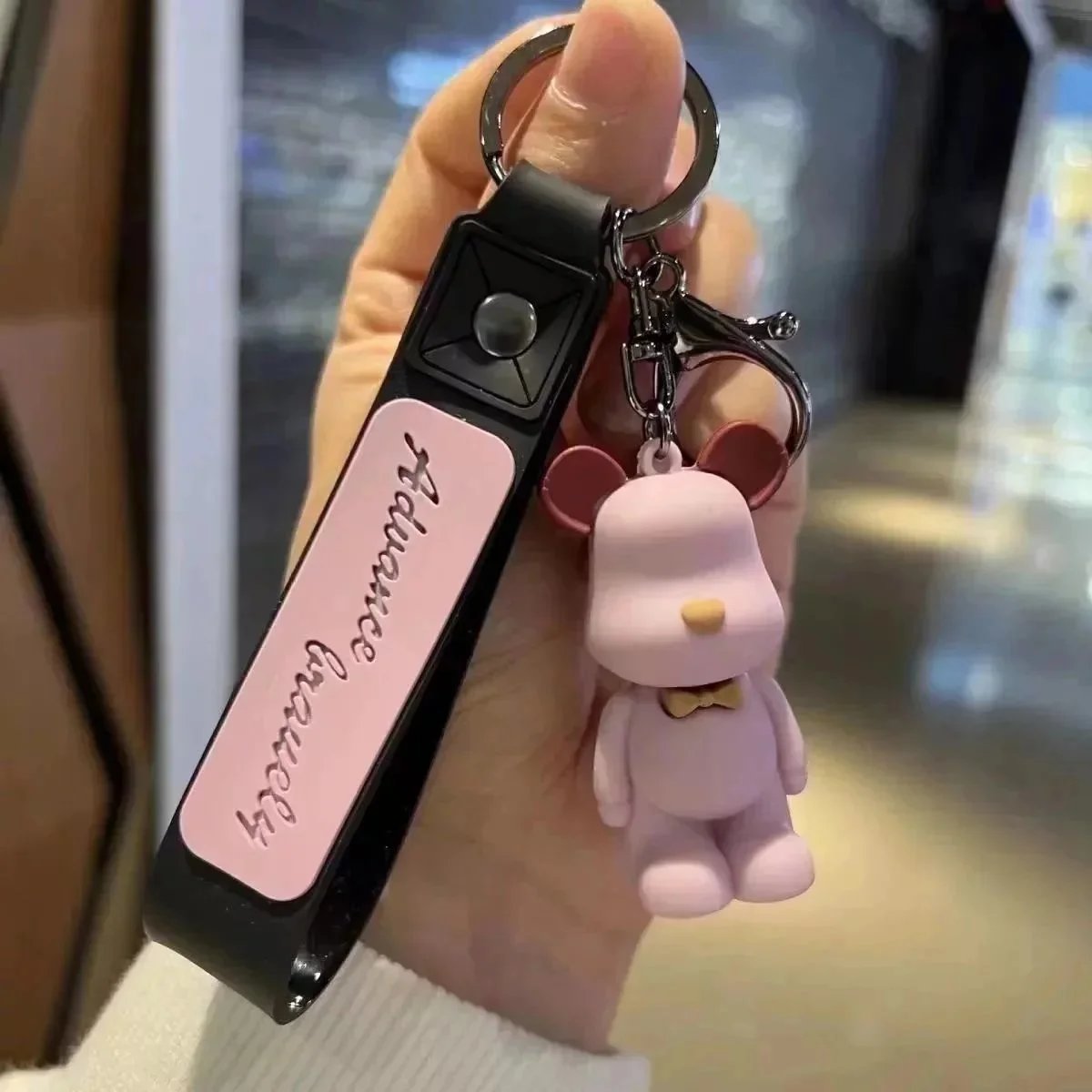 Kaws Companion Keychain Pink Green Multicolor Accessories - 8