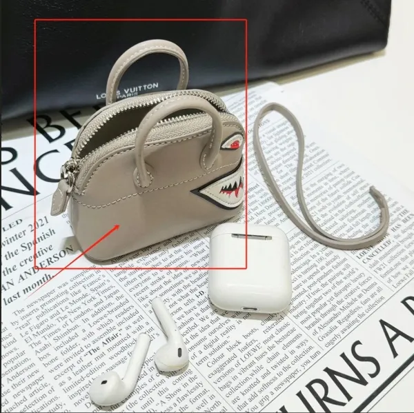 Balenciaga Shark Mini Bag Beige Handbag - 1