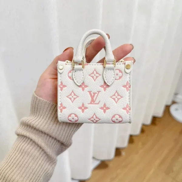 Louis Vuitton Mini Speedy Bag White and Pink Monogram Handbag - 1