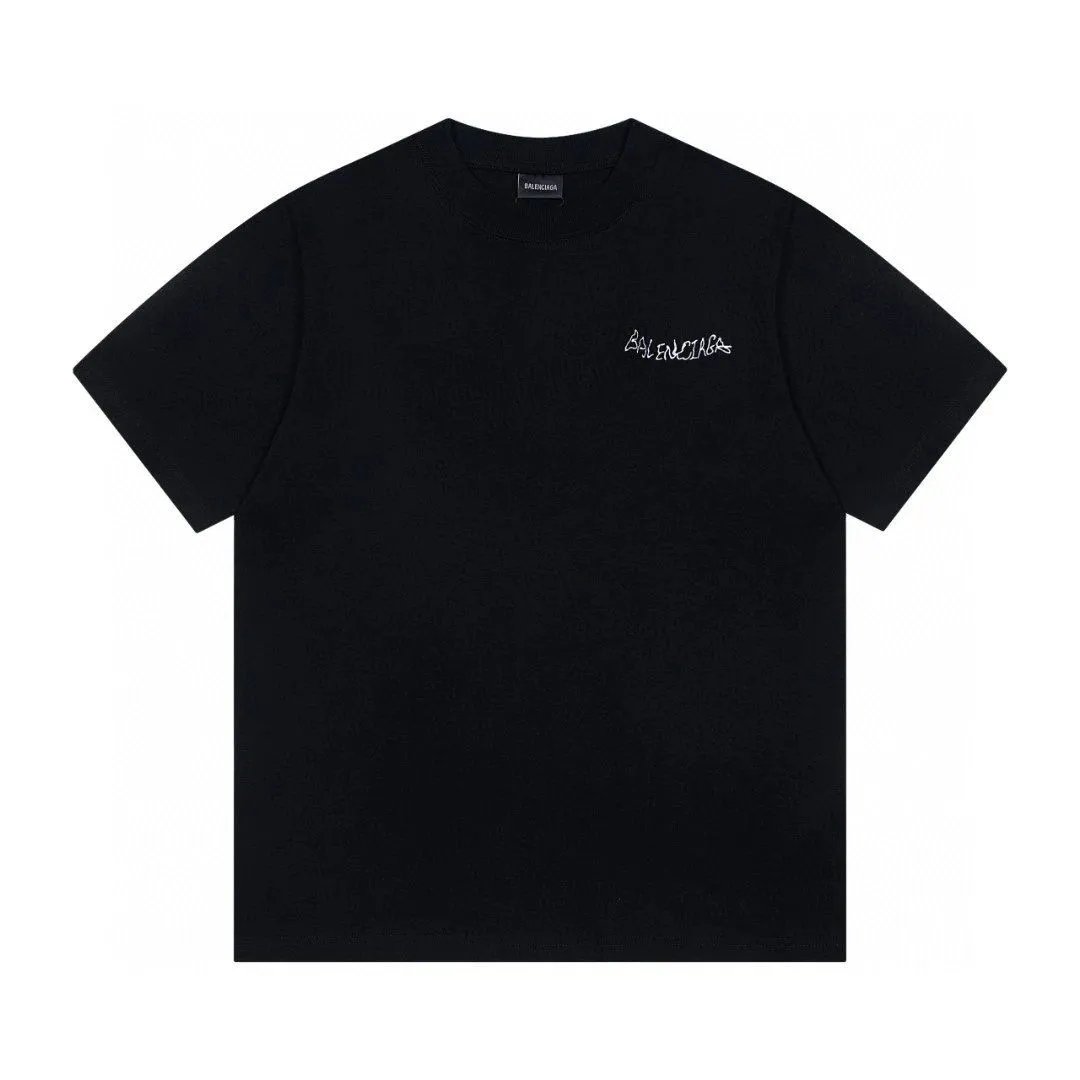 Balenciag 巴黎 blcg b家 短袖 t恤【官方同步】经典字母印花休闲圆领 短袖男 t恤女 vibe p家 汽车人 clf amiri aj nike 蒙口 马吉拉 polo 速干 冲浪人