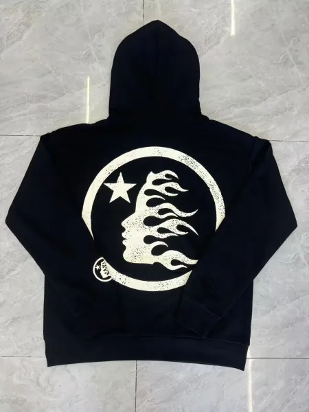 Hellstar Flame Graphic Sweatpants Black - 32