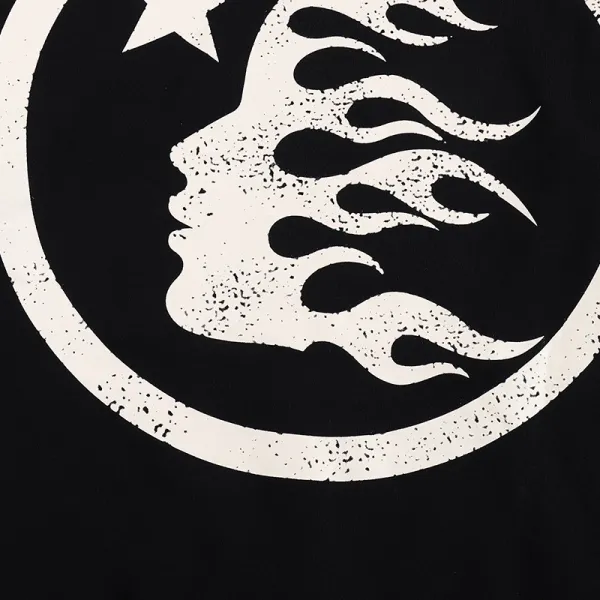 Hellstar Flame Graphic Sweatpants Black - 42