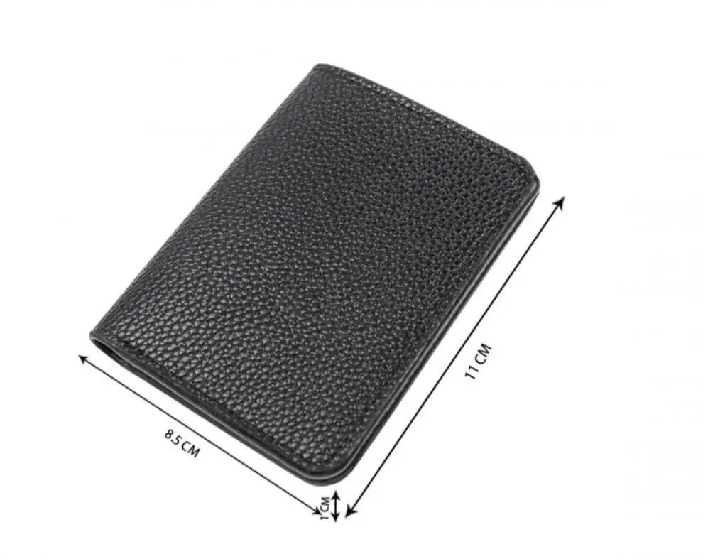 Chrome Hearts Cross Logo Card Holder Black Leather Wallet - 3
