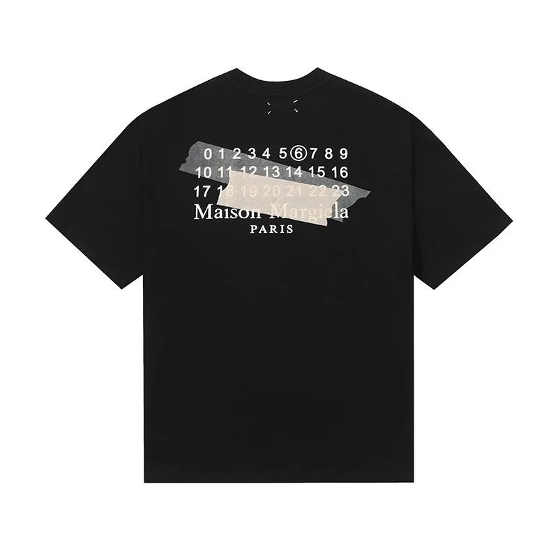 M6 Letter Print Couples T-Shirt photo 6