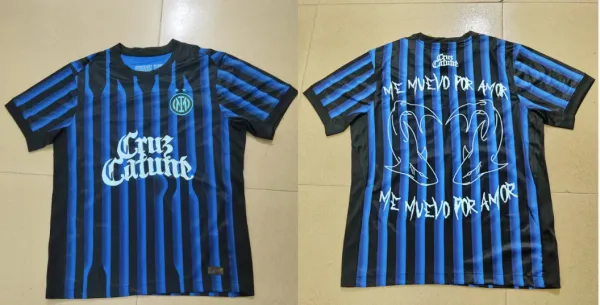 Inter Milan x Cruz Calune Striped Jersey Blue Black - 1