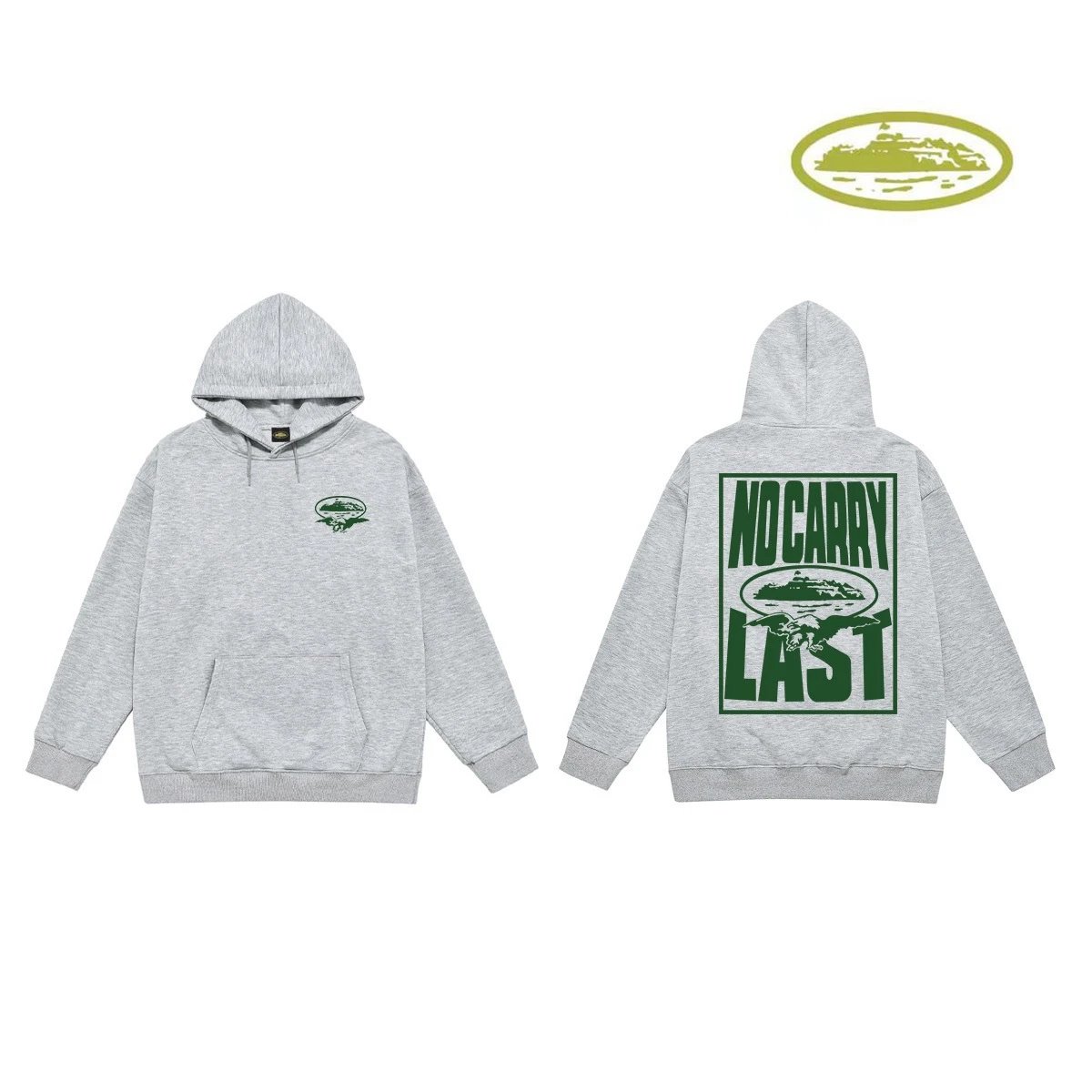 Corteiz Hoodies & Sweatshirts Classic Series printed pullover hoodie — C 2014 Gray (terry cloth))