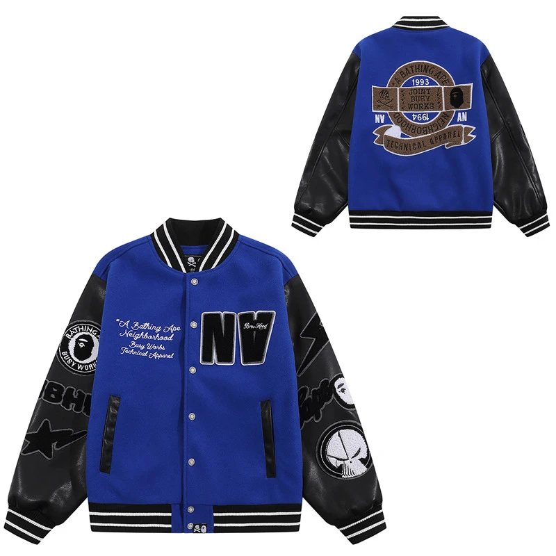 A Bathing Ape varsity Jacket Blue / Black Outerwear