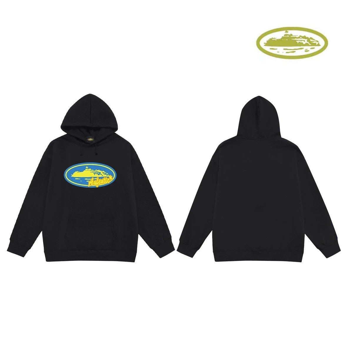 Corteiz Hoodies & Sweatshirts Classic Series printed pullover hoodie — C 2023 Black (terry))