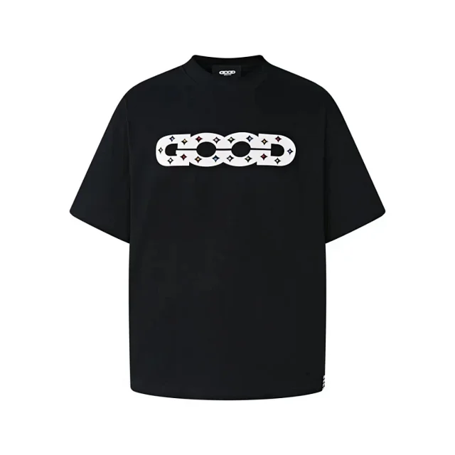 GOODBAI T-Shirts Oversized short-sleeve logo graphic T-shirt product detail image 6
