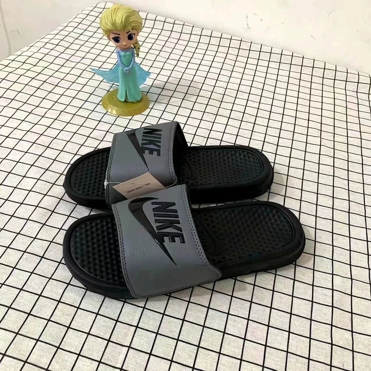 RFIDNO Sandals Monogram Slide — N Granules/-black ash sponge does not wear feet
