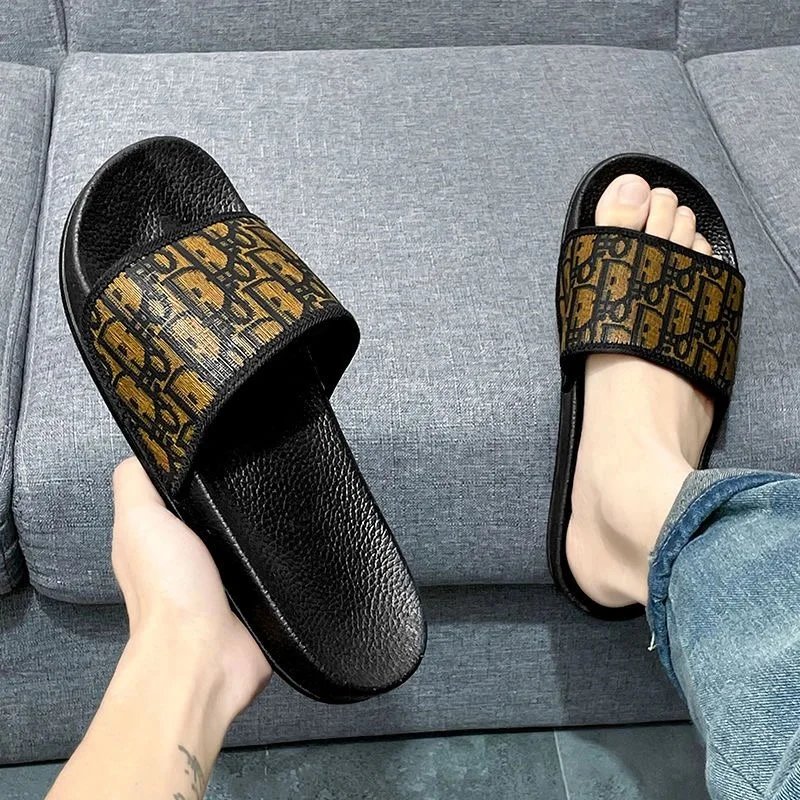 RFIDNO Sandals Monogram Slide — D dark brown