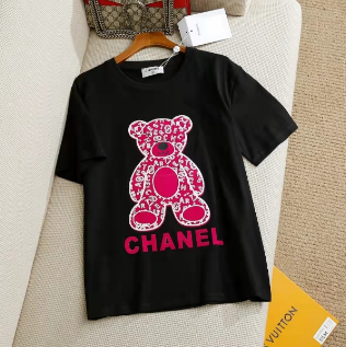 Chanel T-Shirts Short-Sleeve Logo Print image 11