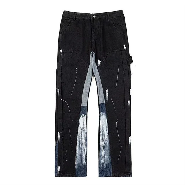 Unbranded Jeans Wide-leg distressed patchwork product detail image 23