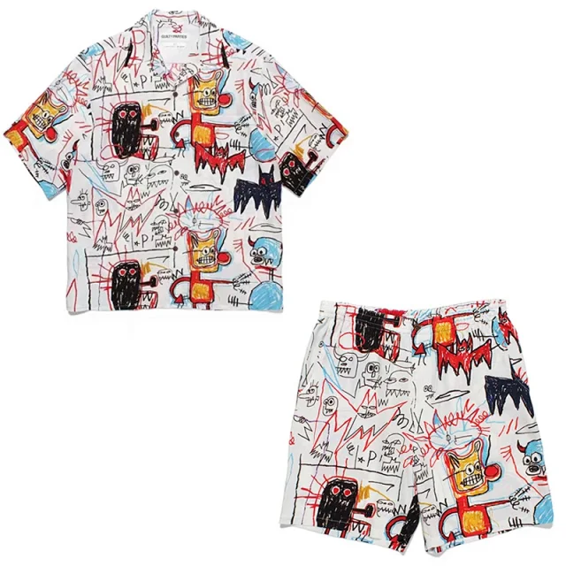 WACKO MARIA Matching Sets Tiger Print Hawaiian Shirt and Shorts Set product detail image 29