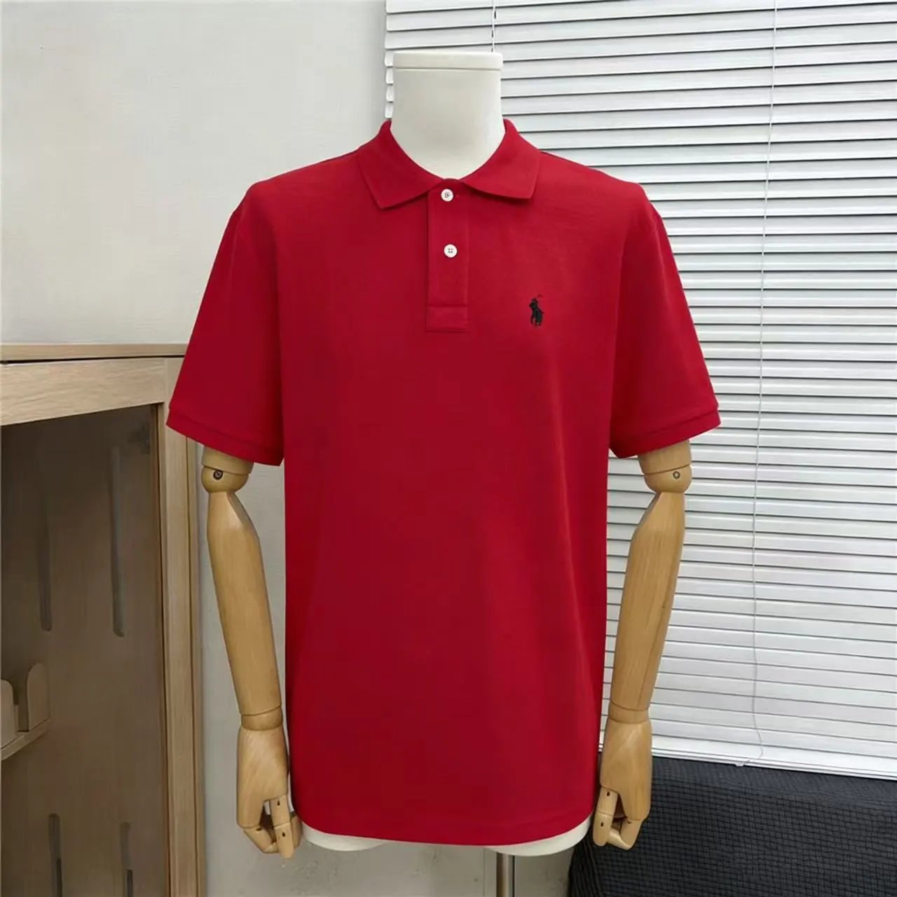 Polo Ralph Lauren Shirts Short-Sleeve Embroidered Pony Shirt — Little horse red 002
